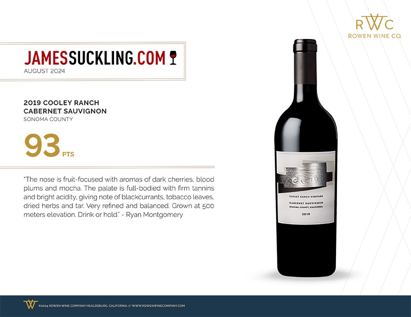 2019 Cooley Ranch Cab - 93pts James Suckling Sell Sheet