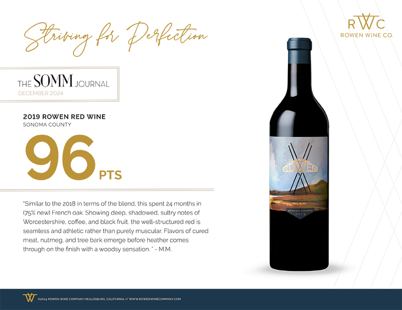 Rowen Wine Co 2019 Rowen Red Wine 96pts